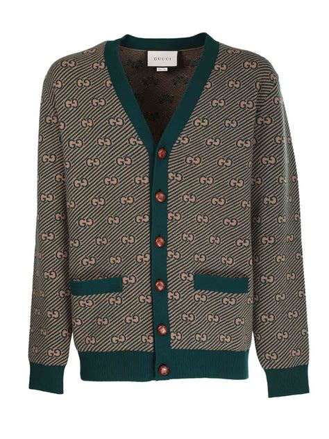 cardigan gucci verde|gucci cardigan for women.